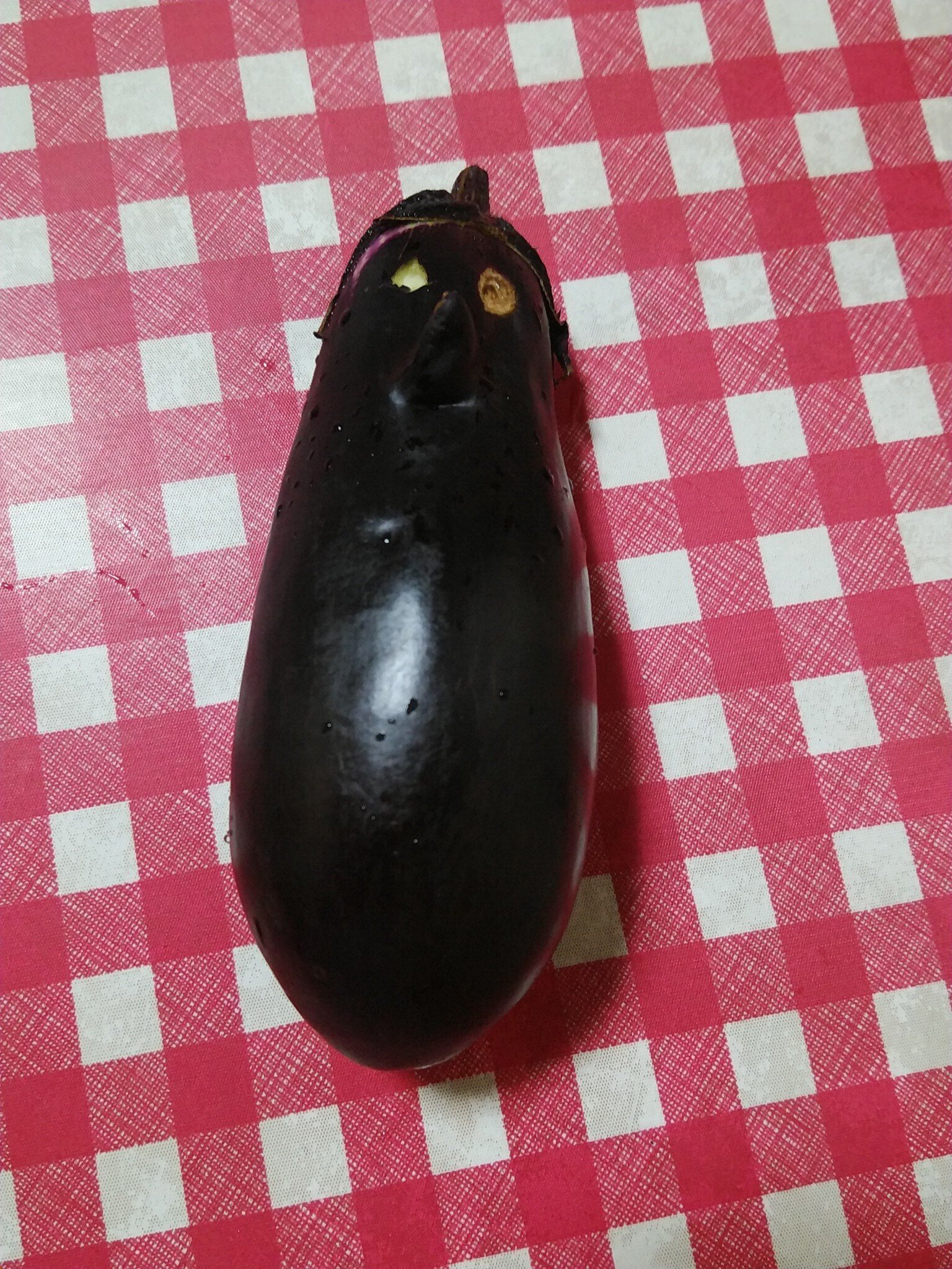 顔みたいな茄子🍆＆ベジファースト｜デコるパン