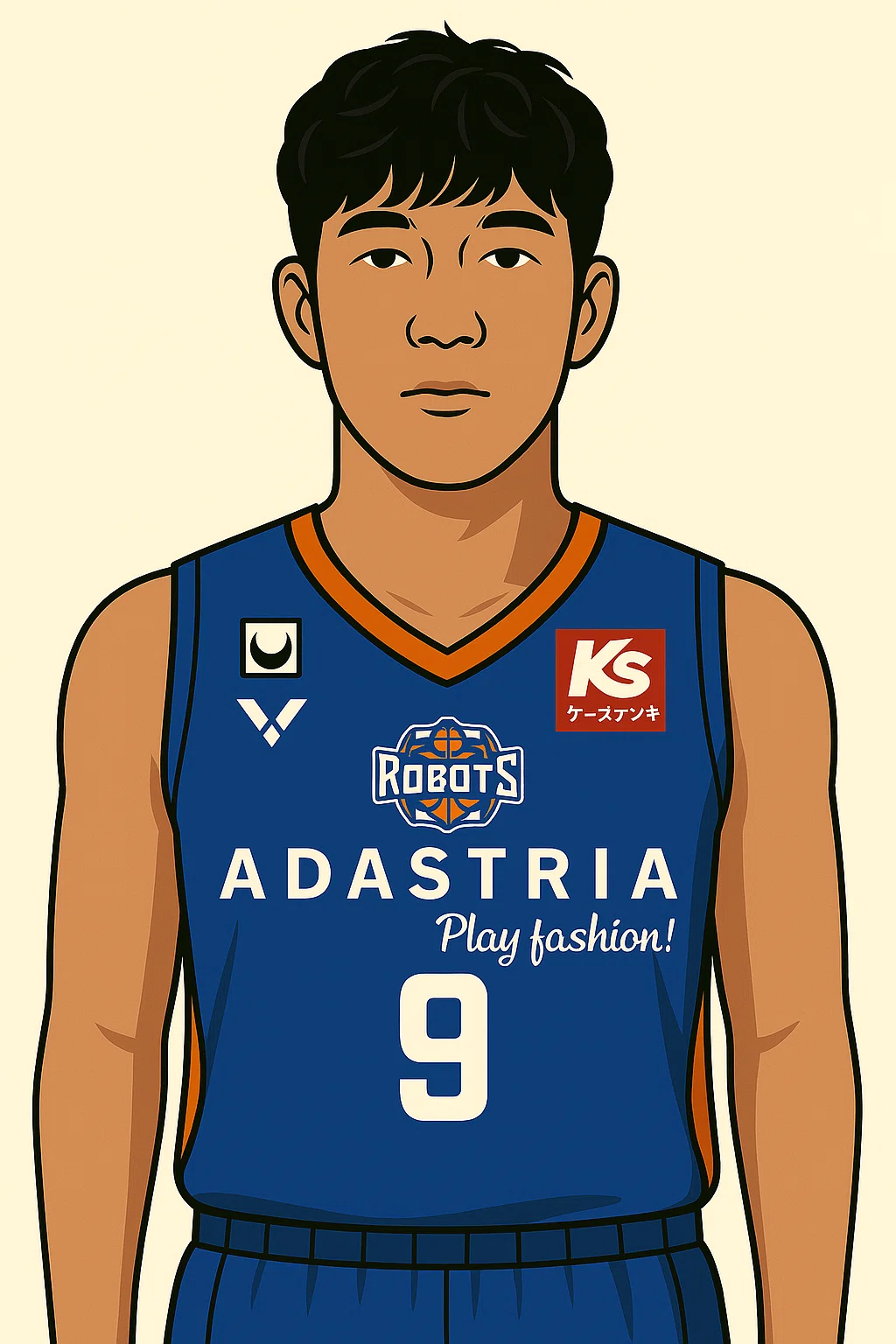 🏀茨城ロボッツ🤖2025-26シーズンロスター確定記念イラスト化｜ヨッチ / Yotch