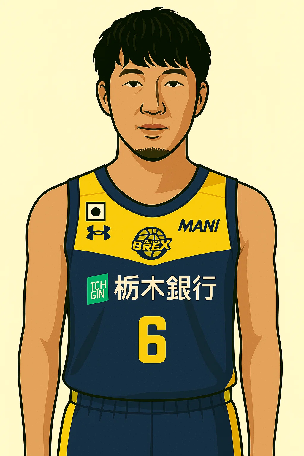 🏀茨城ロボッツ🤖2025-26シーズンロスター確定記念イラスト化｜ヨッチ / Yotch