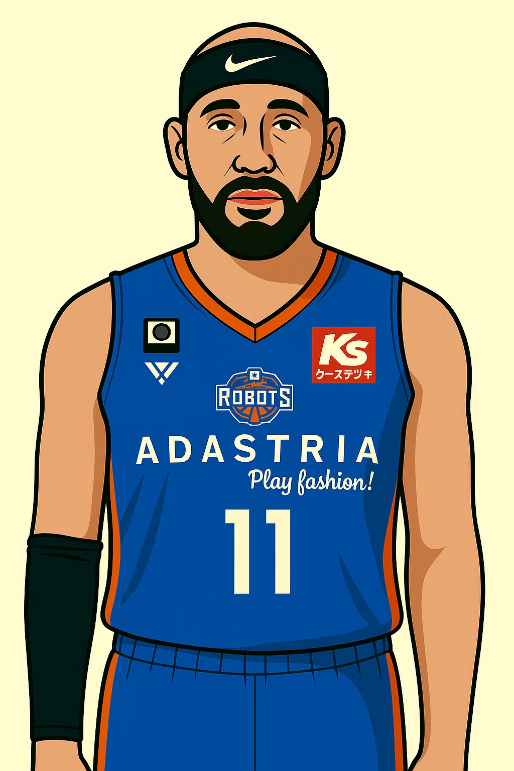 🏀茨城ロボッツ🤖2025-26シーズンロスター確定記念イラスト化｜ヨッチ / Yotch
