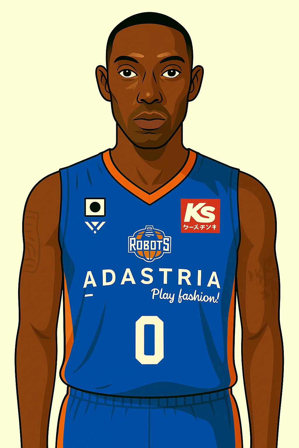 🏀茨城ロボッツ🤖2025-26シーズンロスター確定記念イラスト化｜ヨッチ / Yotch