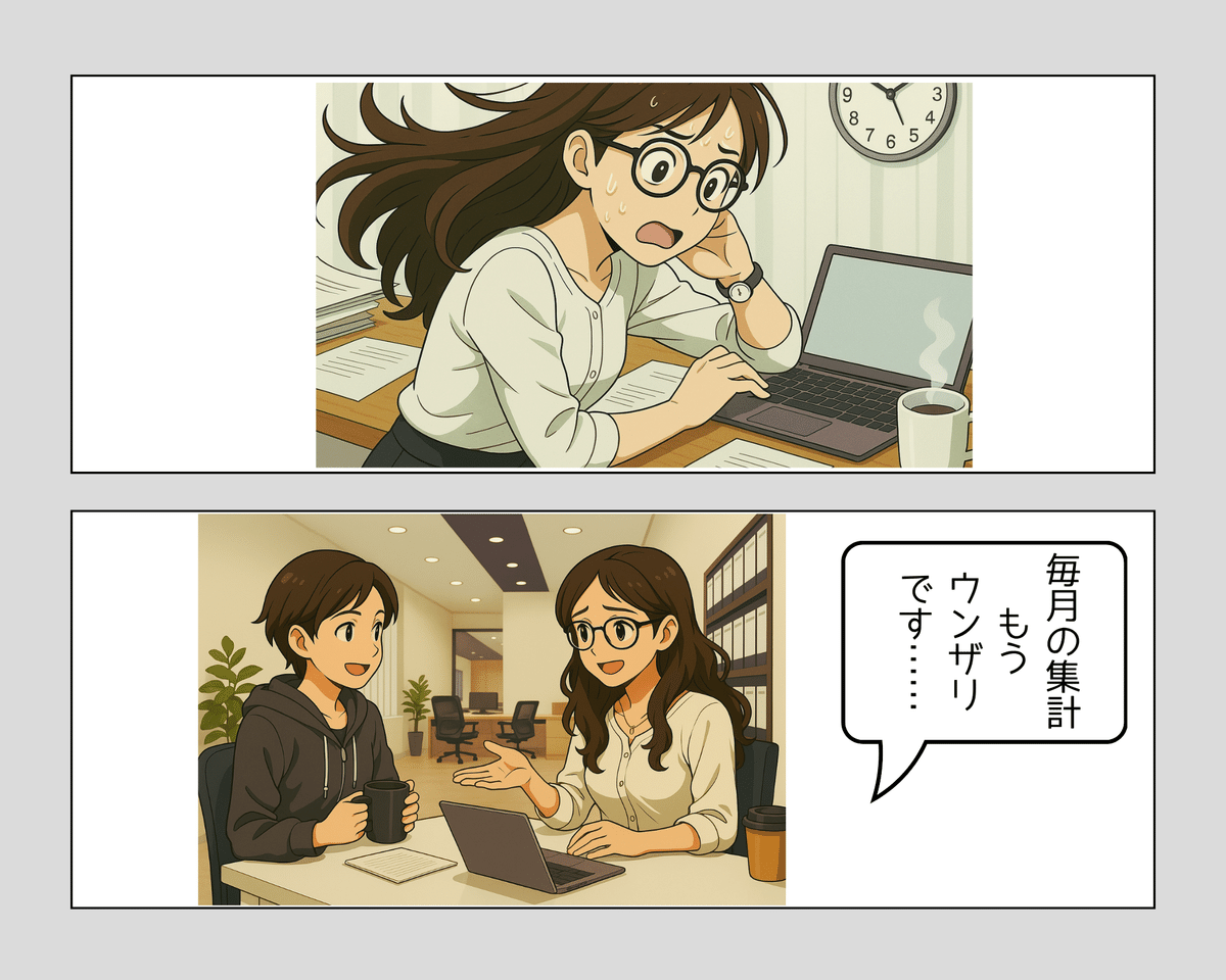 縦持ちで得するExcel術：複数シートの集計と月次レポートの