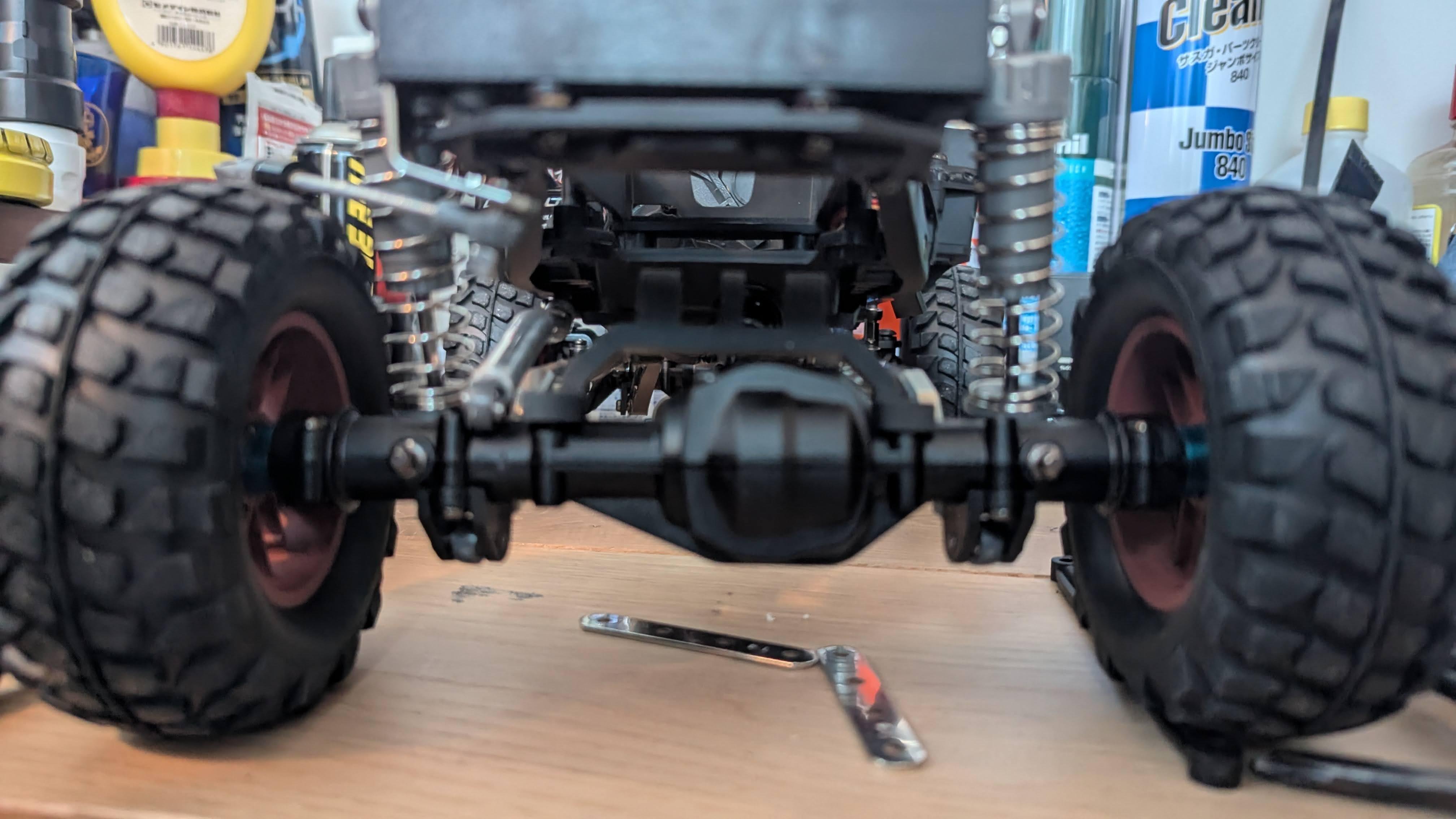 ☆カスタム☆タミヤCC-02L新品クローラータイヤ付き☆箱有り☆取説有り コスパ最強クローラー TAMIYA CC-02】ホイールベース313mmのCC