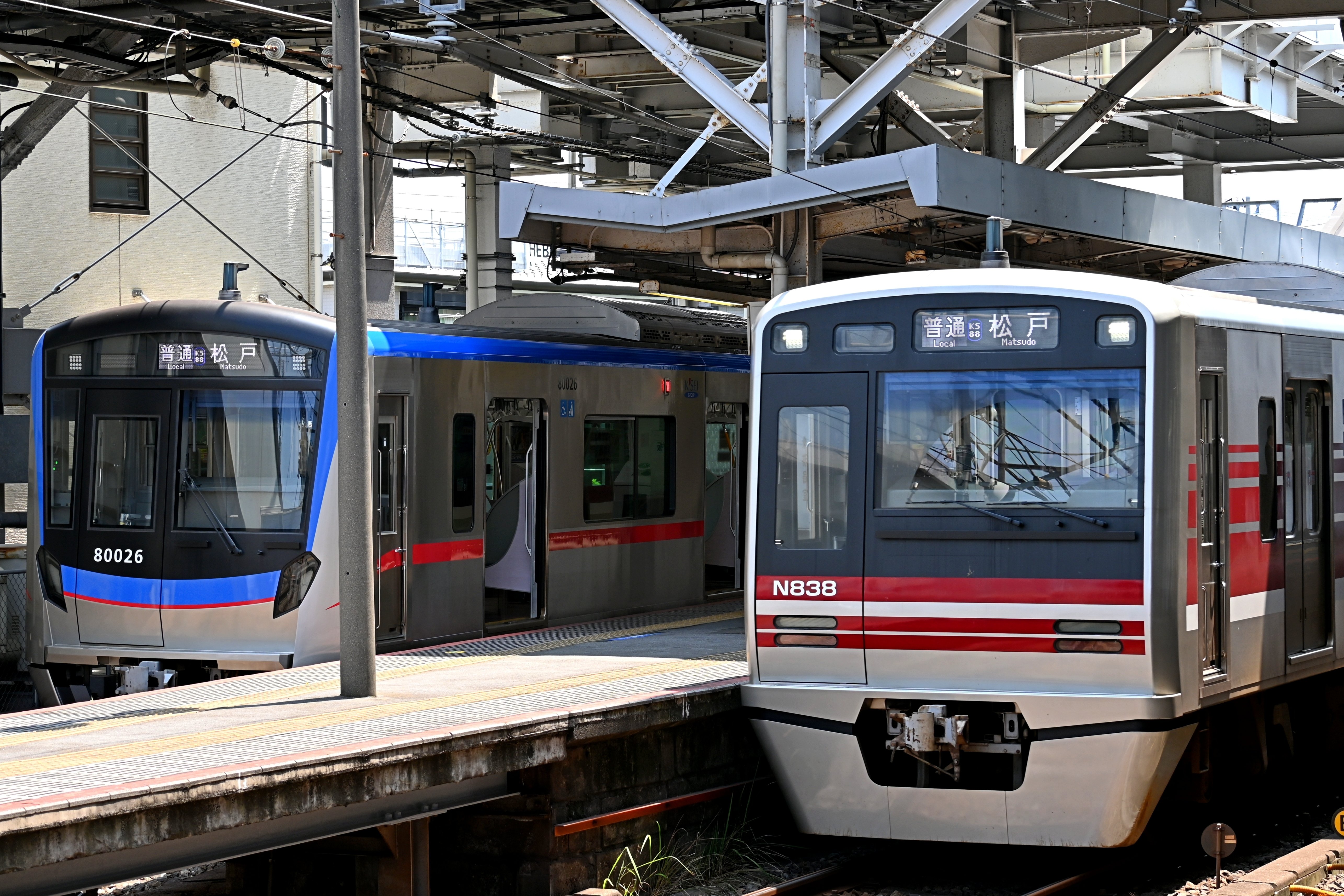 京成松戸線 80000形×レア車両の並びを撮ろう｜隣の芝生は隣の芝生