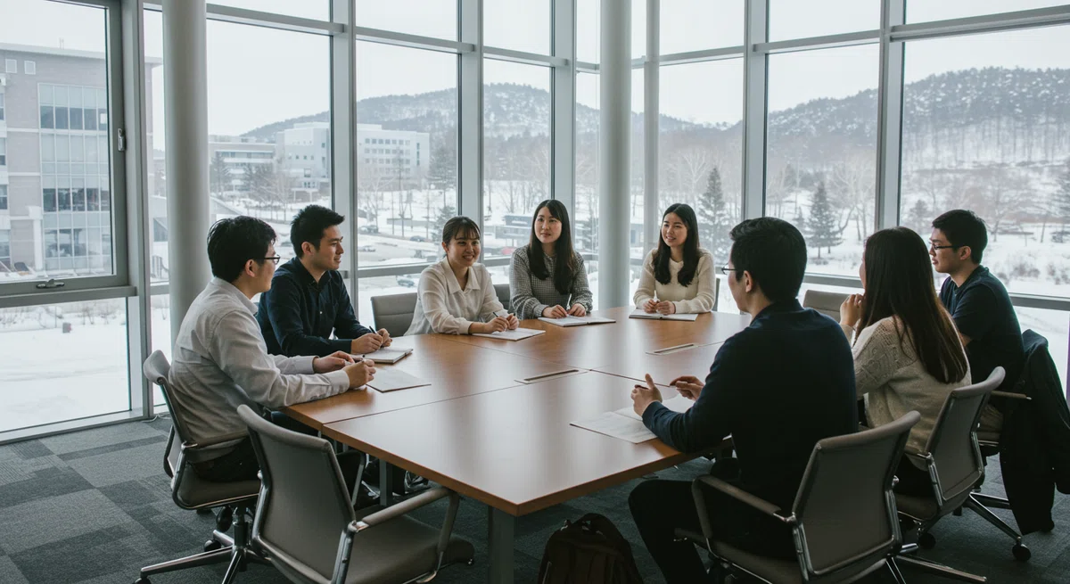 国際食資源学院の入試説明会の様子