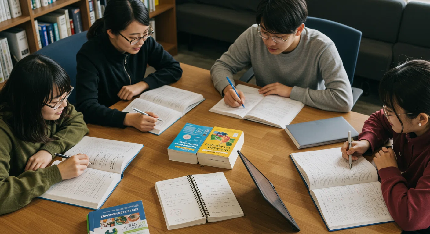 北海道大学大学院国際感染症学院の入試対策をする学生たち
