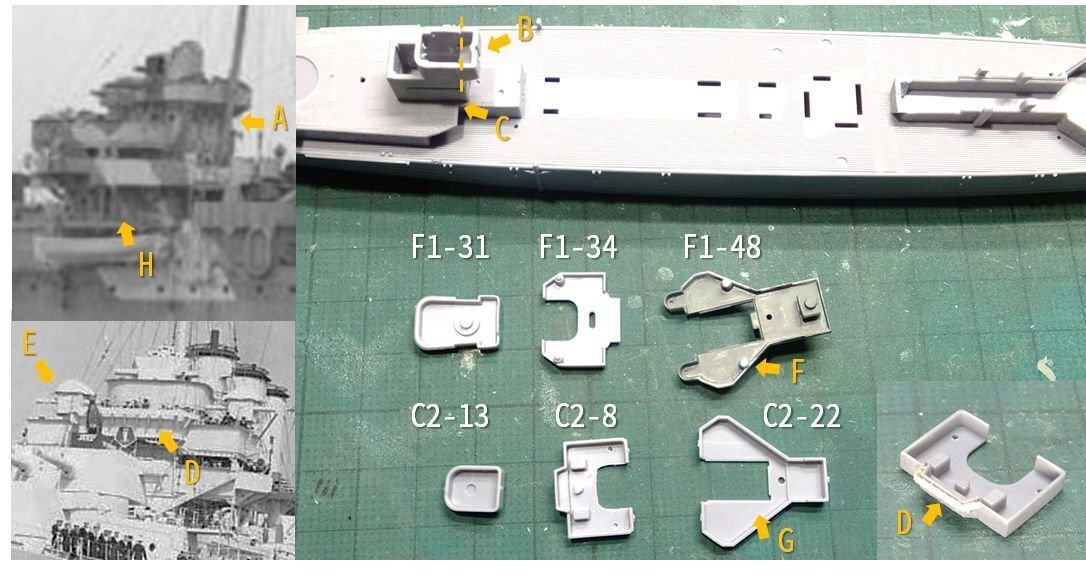 hms＊様−専用ページ HMS County Class 1941 英国海軍カウンティ級1941制作記 #3 (Aoshima 1