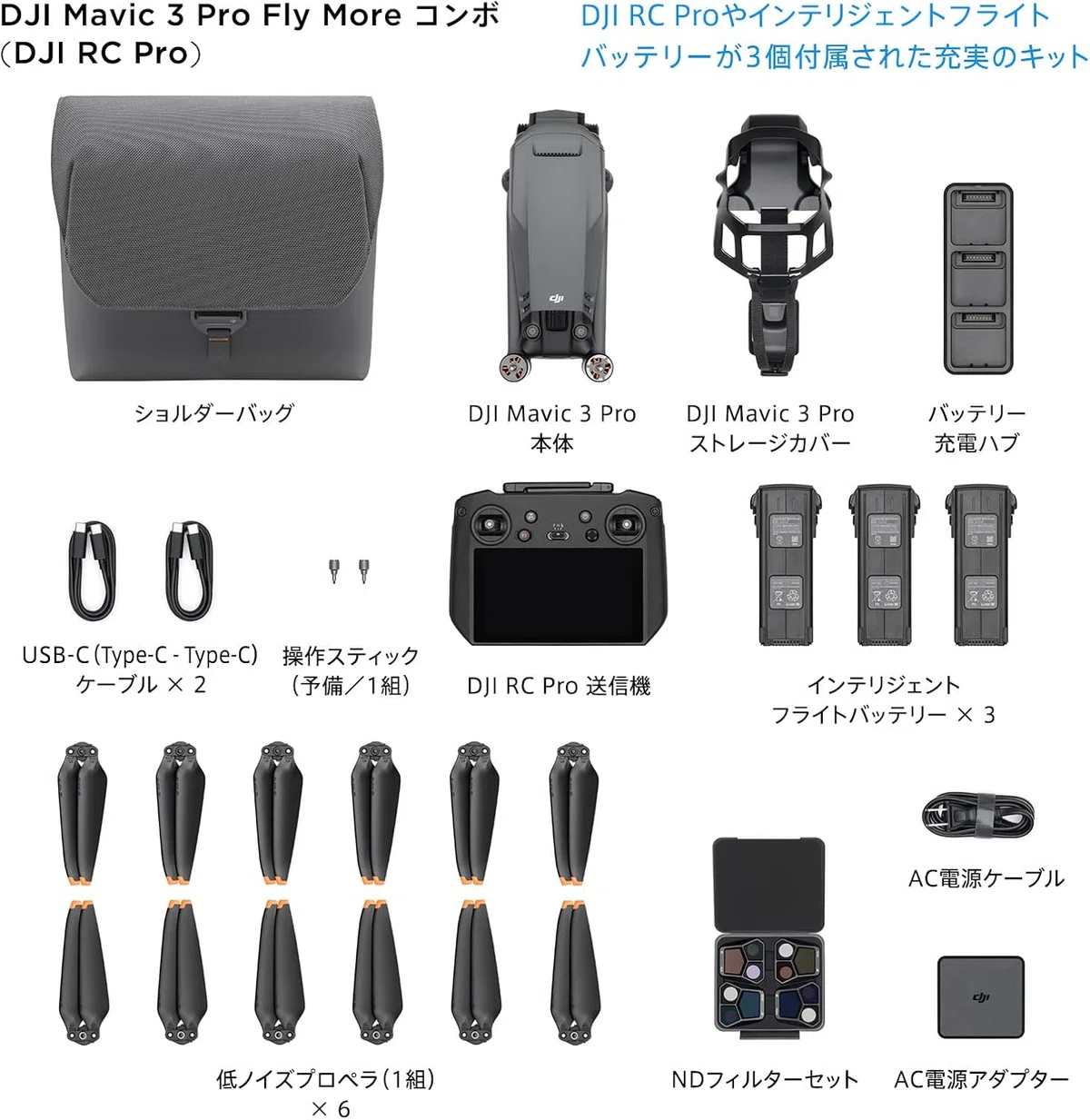 DJI Mavic 3 Pro Fly Moreコンボ DJI RC Pro｜GetGadgetGot