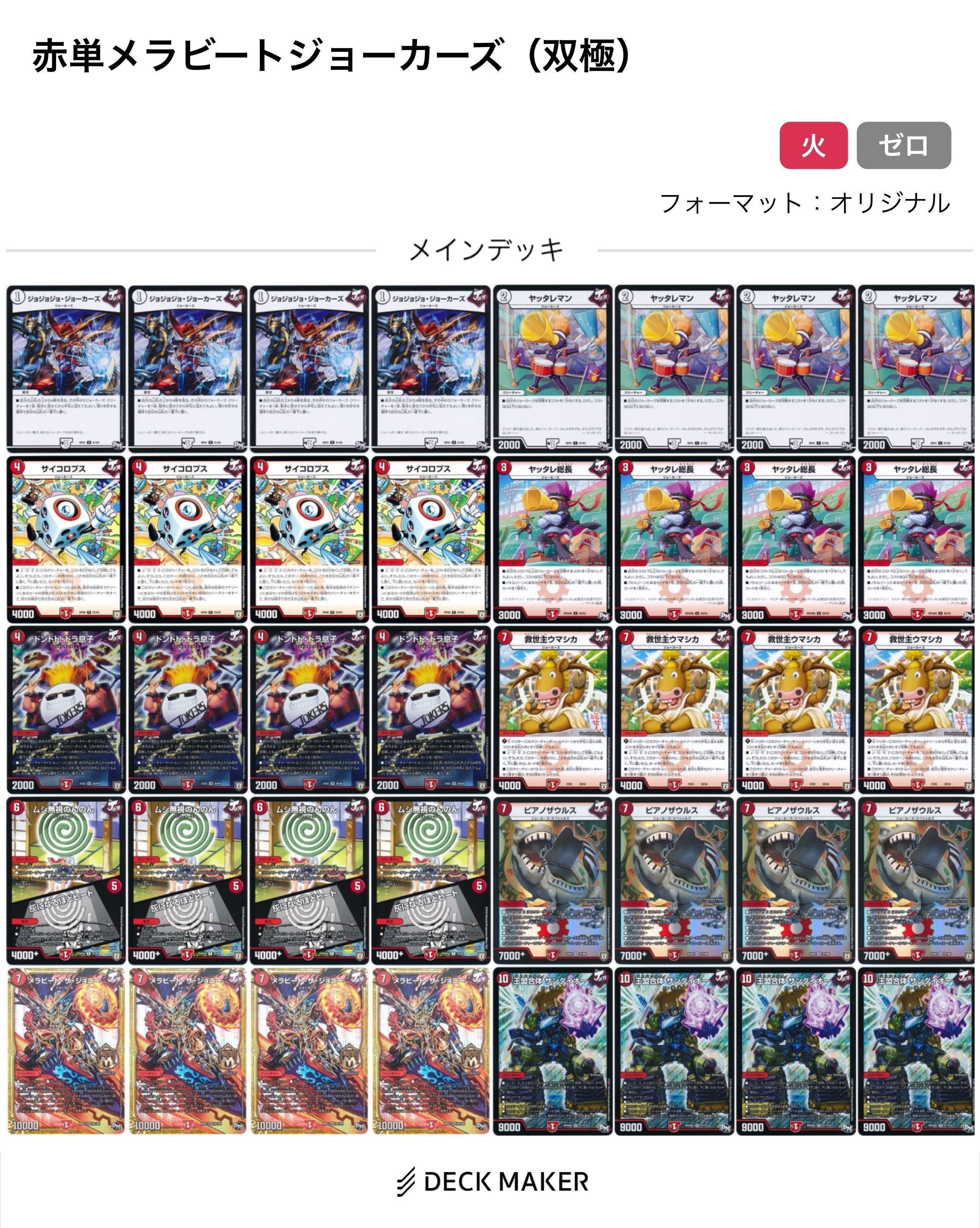 昔のデッキリスト｜軸