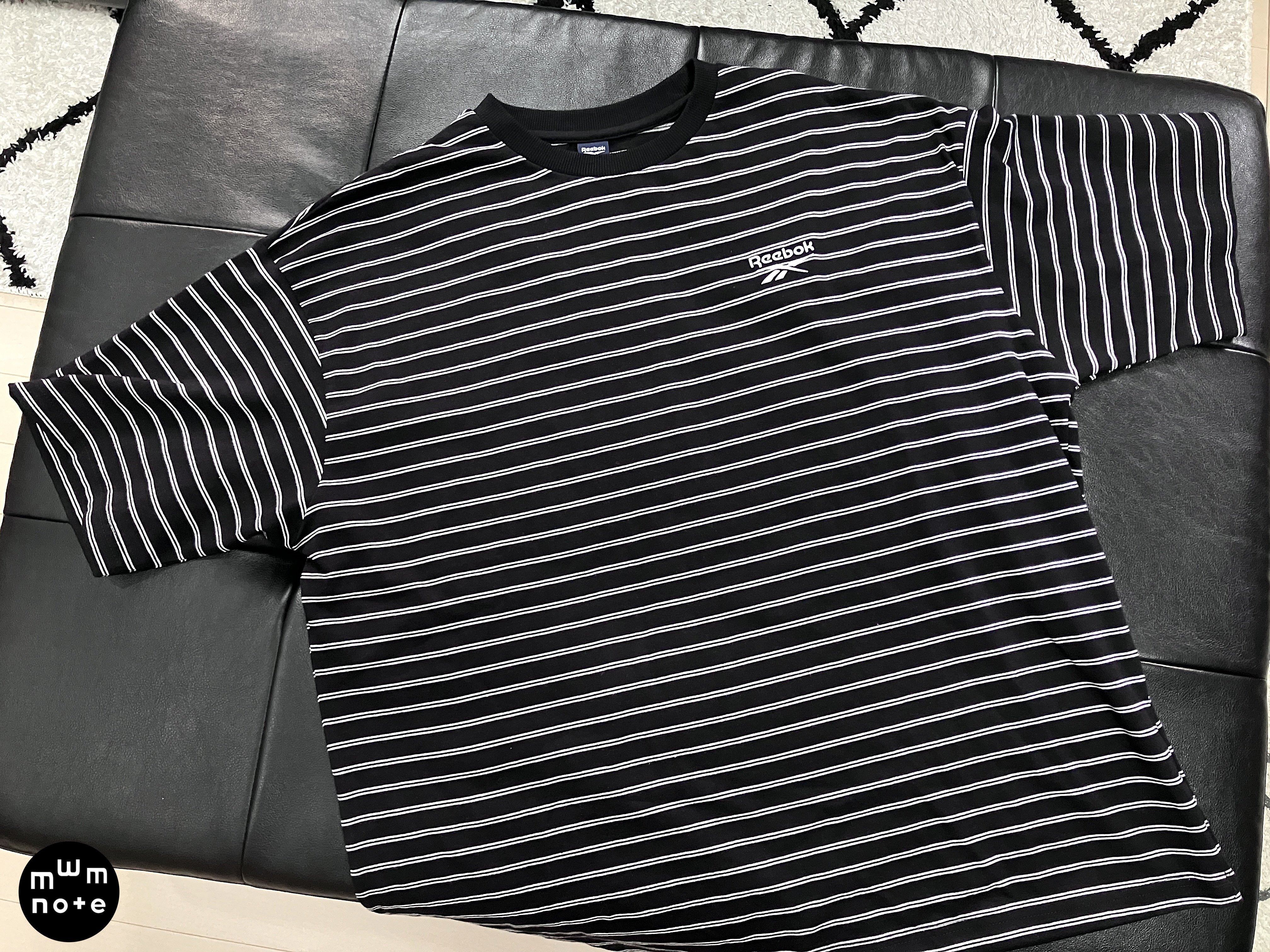 Reebok ボーダーロンＴ　新品　M ブラック しまむらでReebokのボーダーTを買いました｜MWM MIZORAH