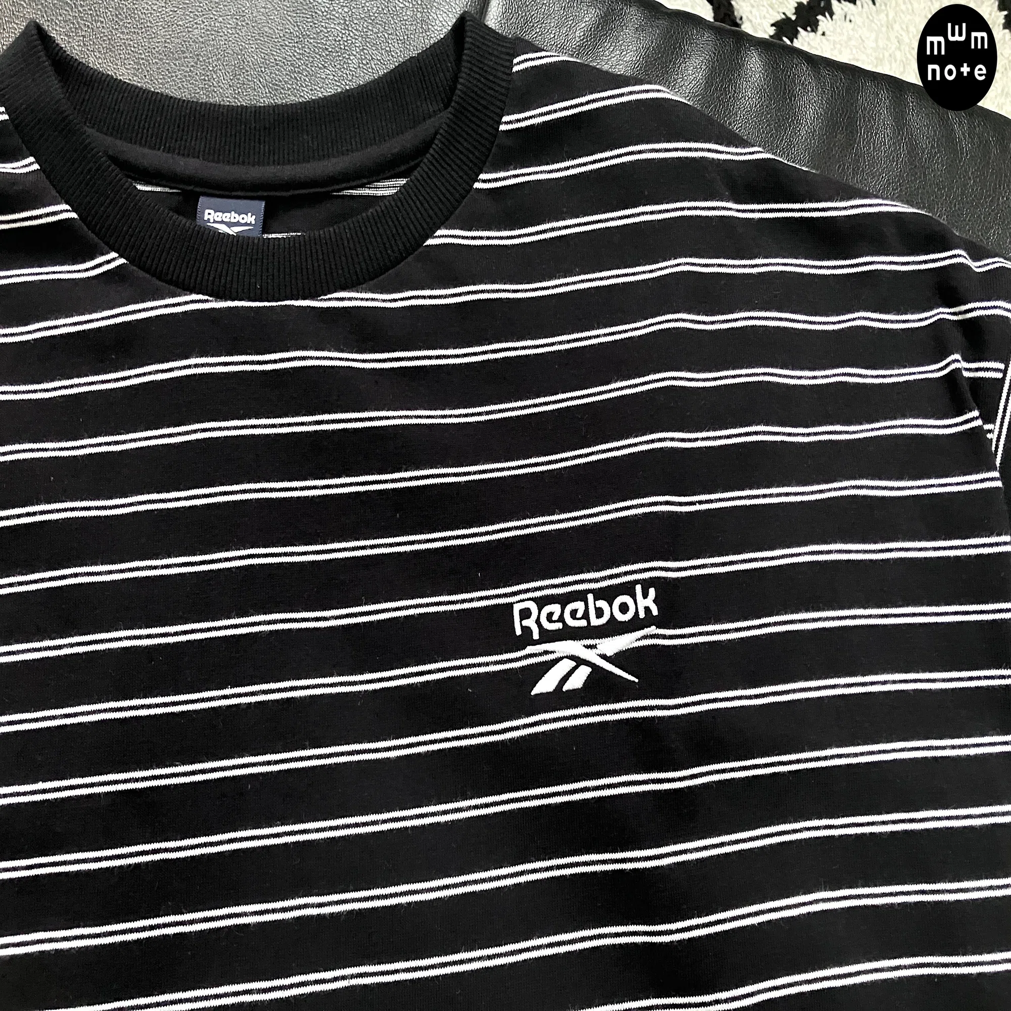 Reebok everyone CLASSIC BORDER LONG SLEEVE TEE SHIRT サイズL ロンT 