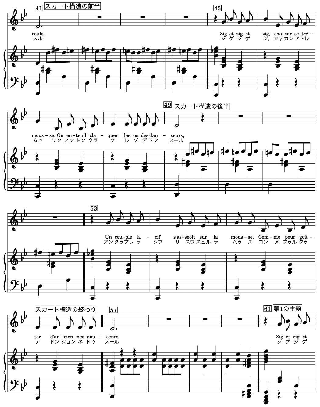 C. サン＝サーンス『死の舞踏 Danse Macabre』(歌曲)のリズム