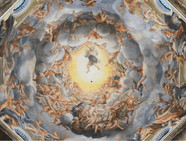 ☆素描☆ 聖母被昇天　16-17世紀イタリア ☆素描☆ 聖母被昇天 16-17世紀イタリア