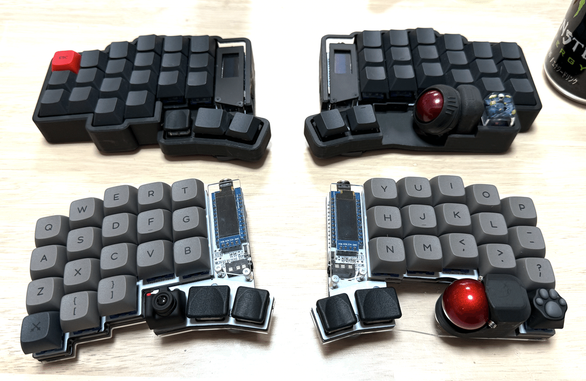 keyball39 厚手ケース入り(オーダーは差額オプション) Keyball39 黒／白 | Shirogane Lab