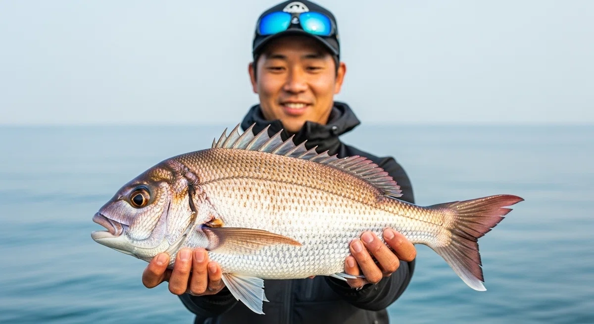 釣り上げた大物とアングラーの満足感