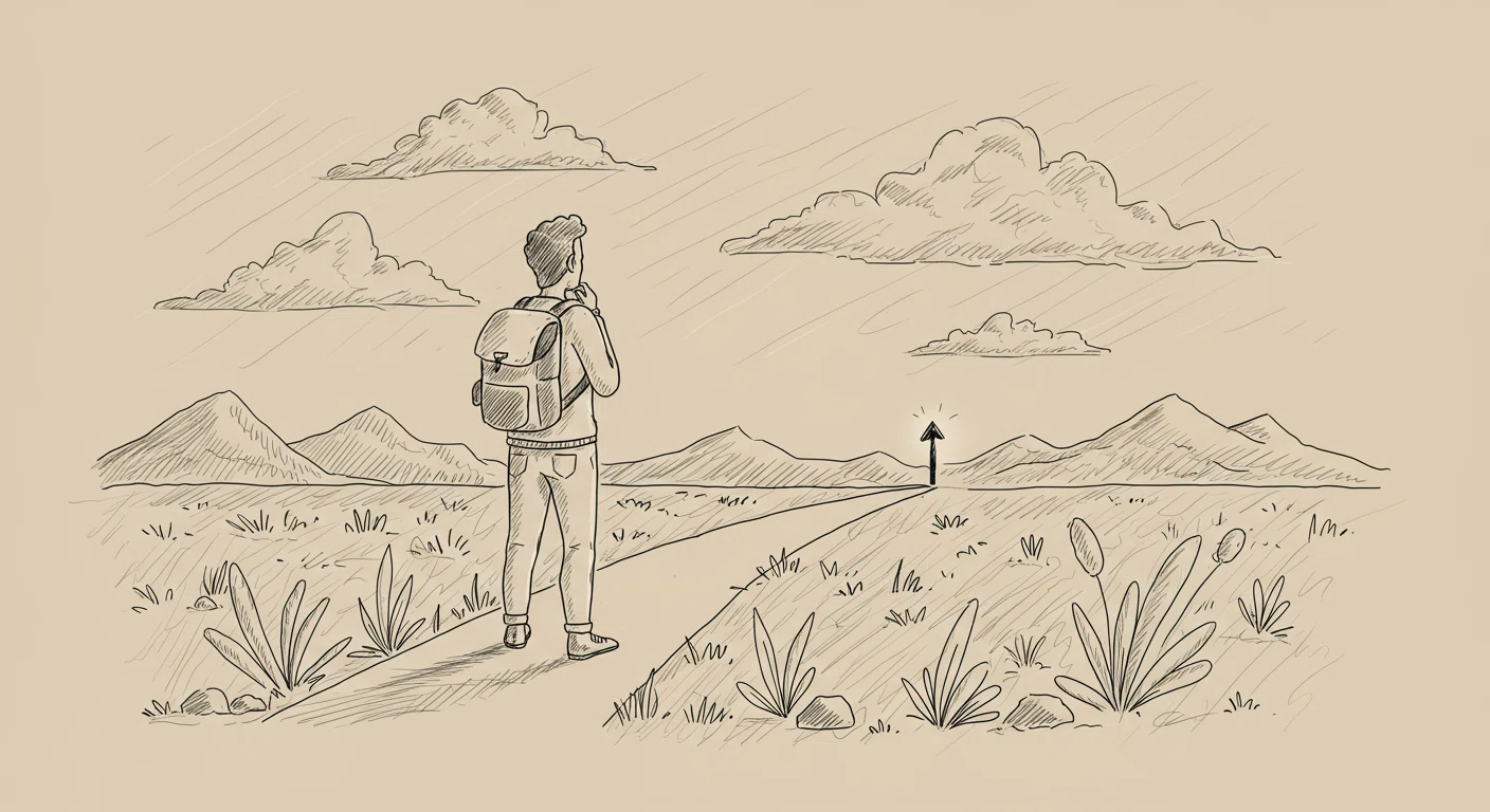 明確な方向性を持つ人のイラスト