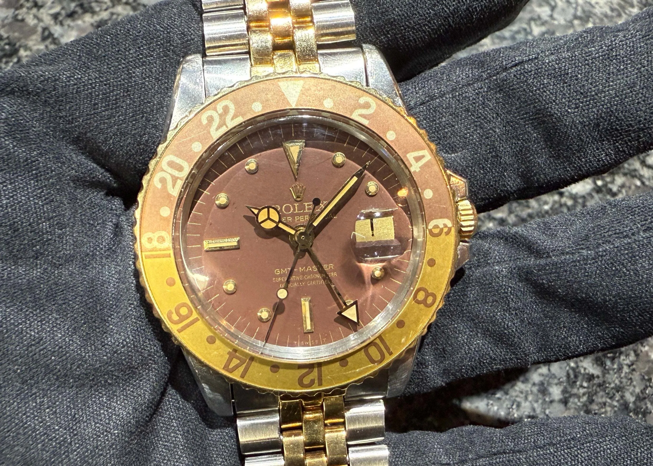 茶金インサート＆巻きジュビリーが魅力 GMTマスター 1675/3 72-73年