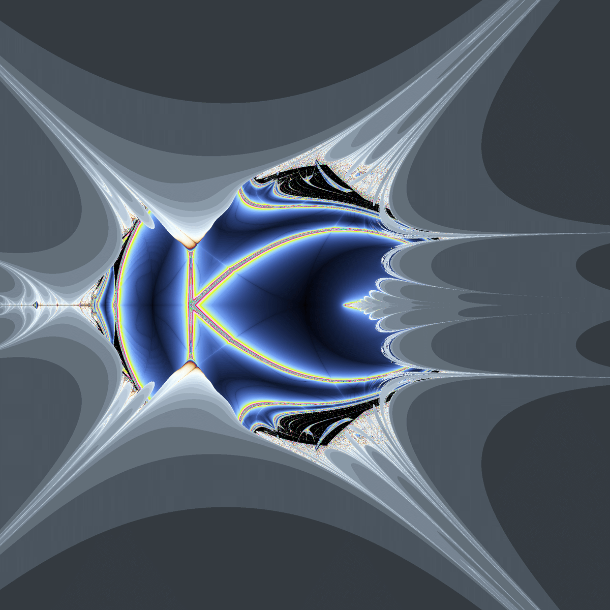 ☆yuyu☆❀ダブル八角フトマニ図宇宙❀ 今週のフラクタル90((x^2-y^2+a,2(x^2-y^2+a)y+b) 他)｜108Hassium