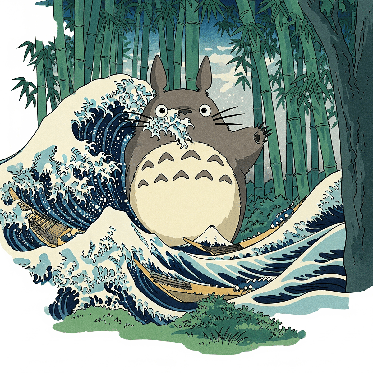 セブンイレブン 浮世絵風アート フレーム付き セブンイレブン 浮世絵風アート フレーム付き