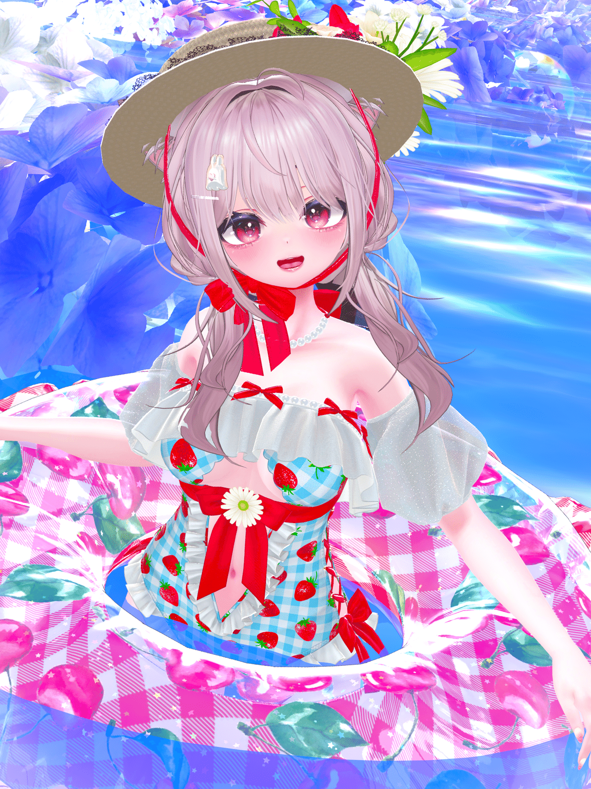 Vtuber 負無オトナ はい勝ち～ SD アークポエミィ キャラクタースリーブ 雪民さん/VRC初心者向け）雪花ラミィちゃんがVRChatで着ていた服