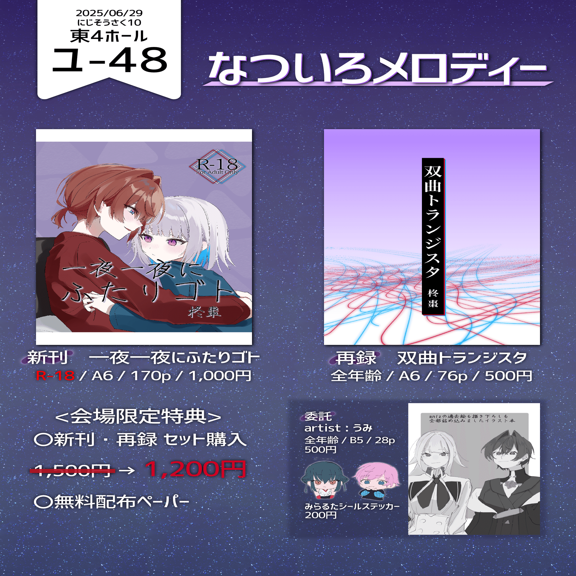 にじそうさく10レポ ~即売会って最高すぎ⁉~｜柊なつめ