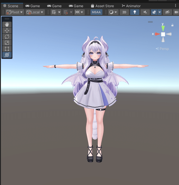 雪民さん/VRC初心者向け）雪花ラミィちゃんがVRChatで着ていた服の着せ