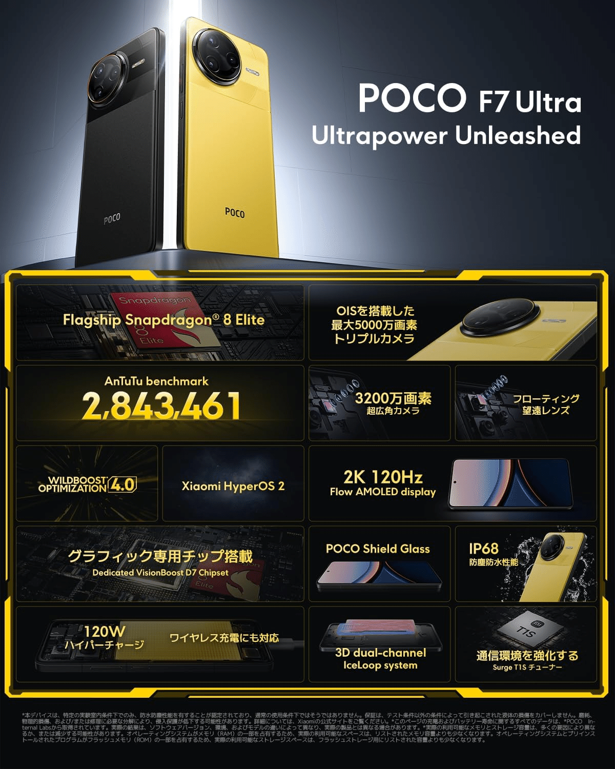 Xiaomi POCO F7 Ultra 16GB+512GB イエロー｜GetGadgetGot