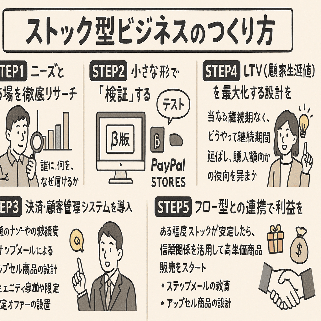 完全保存版】ストック型ビジネス15選＋成功戦略｜安定収益を生み出す