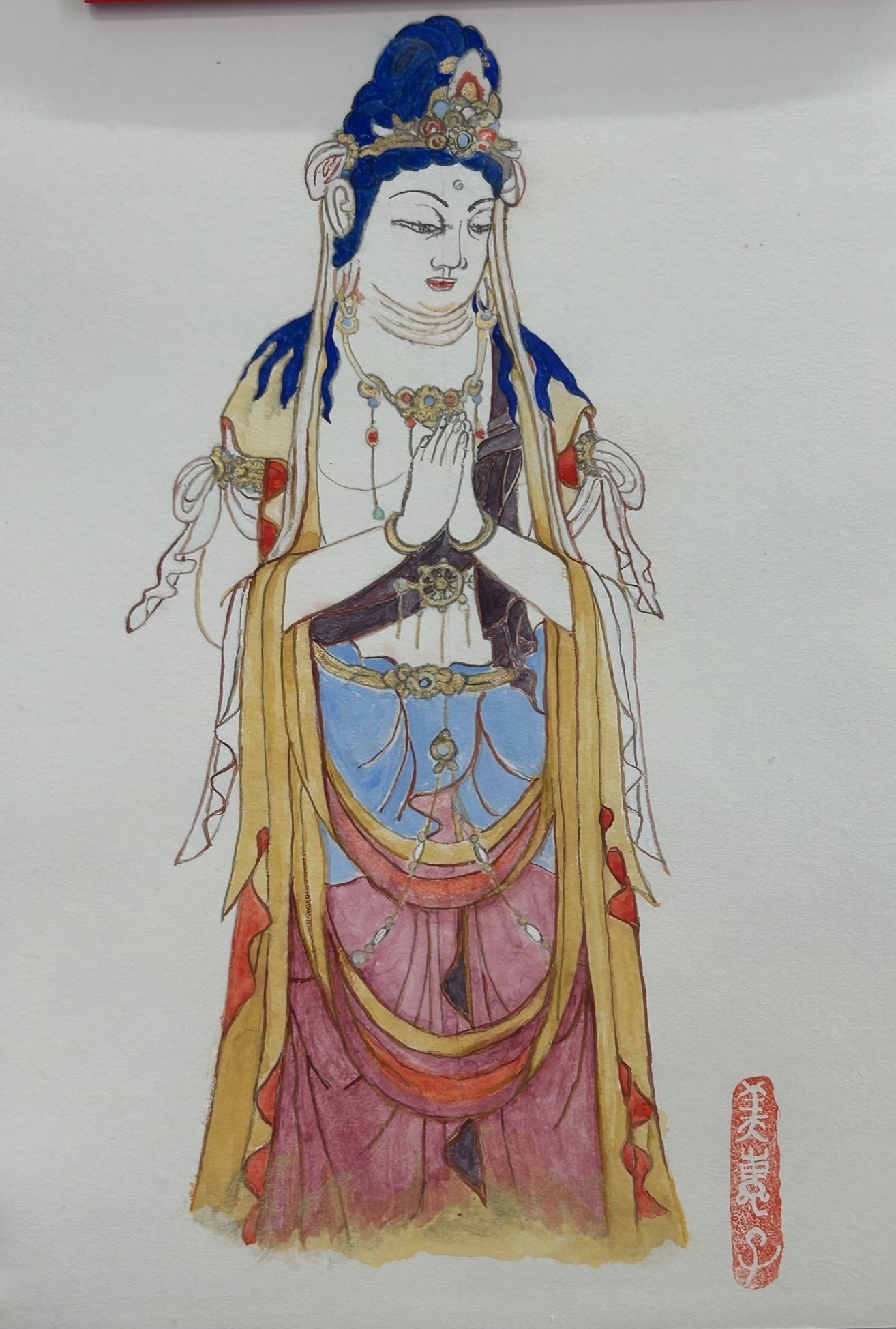 体験者を迎えることで “初心” を思い起こす 【仏画曼荼羅アート