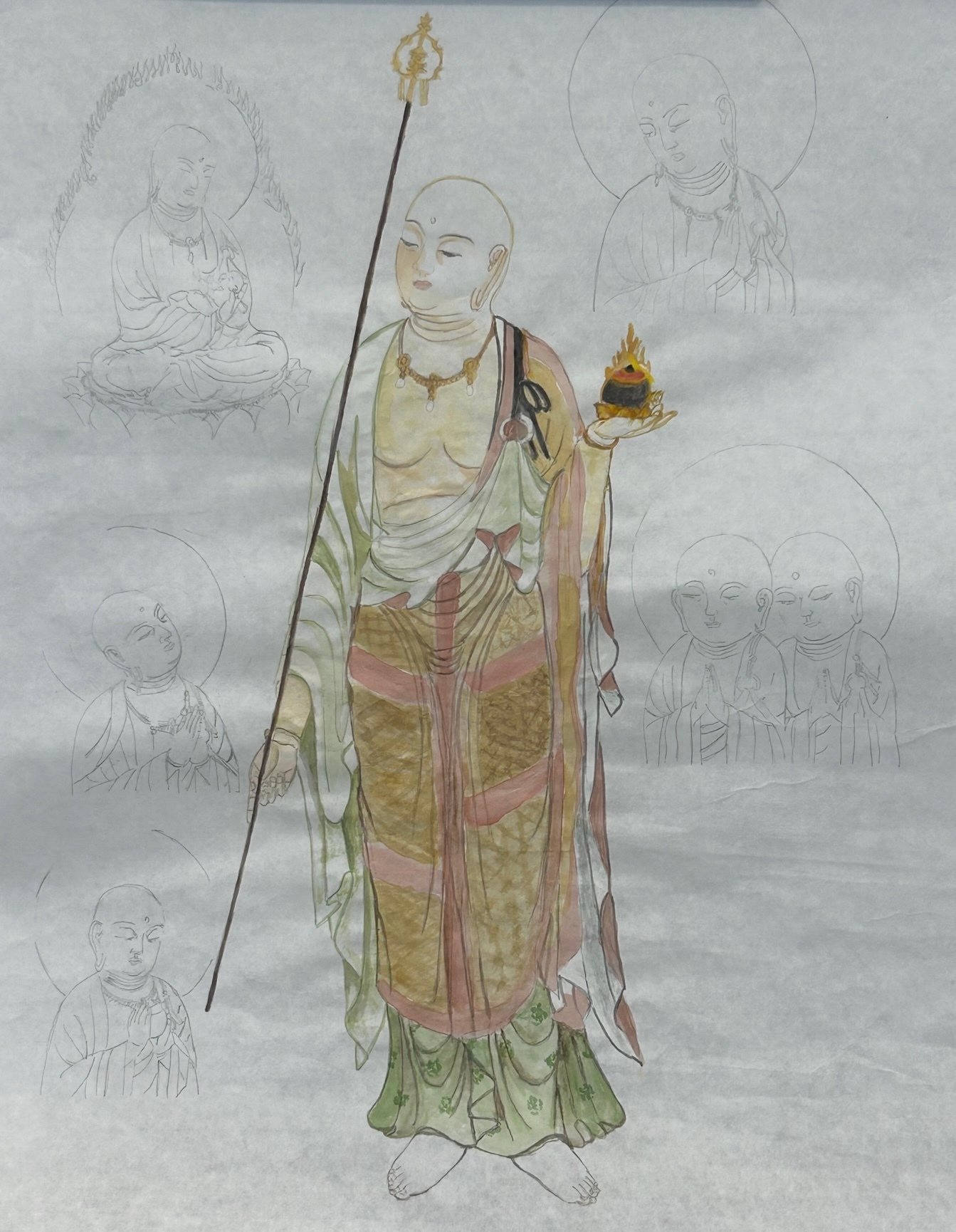 体験者を迎えることで “初心” を思い起こす 【仏画曼荼羅アート