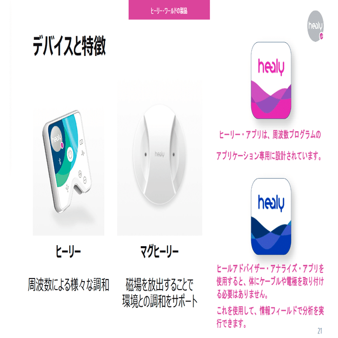healy ピンクアプリ　ブルーアプリ使えます！更に無線で使えるコイル付き Healyってなに？“見えないわたし”を整える、新しい日常ケアのカタチ