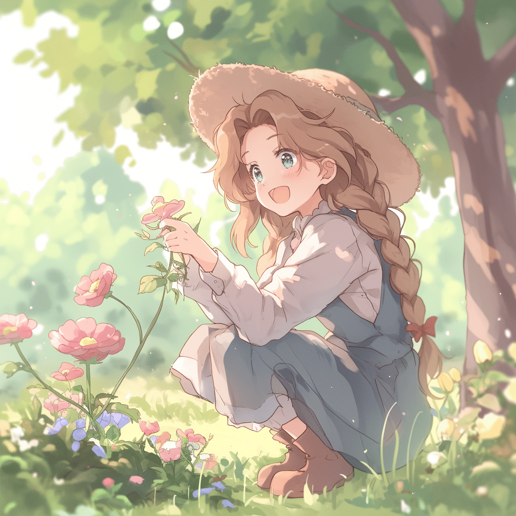 しゃる🌈 AIイラスト集 2025.07.07 お花と女の子の物語｜しゃる