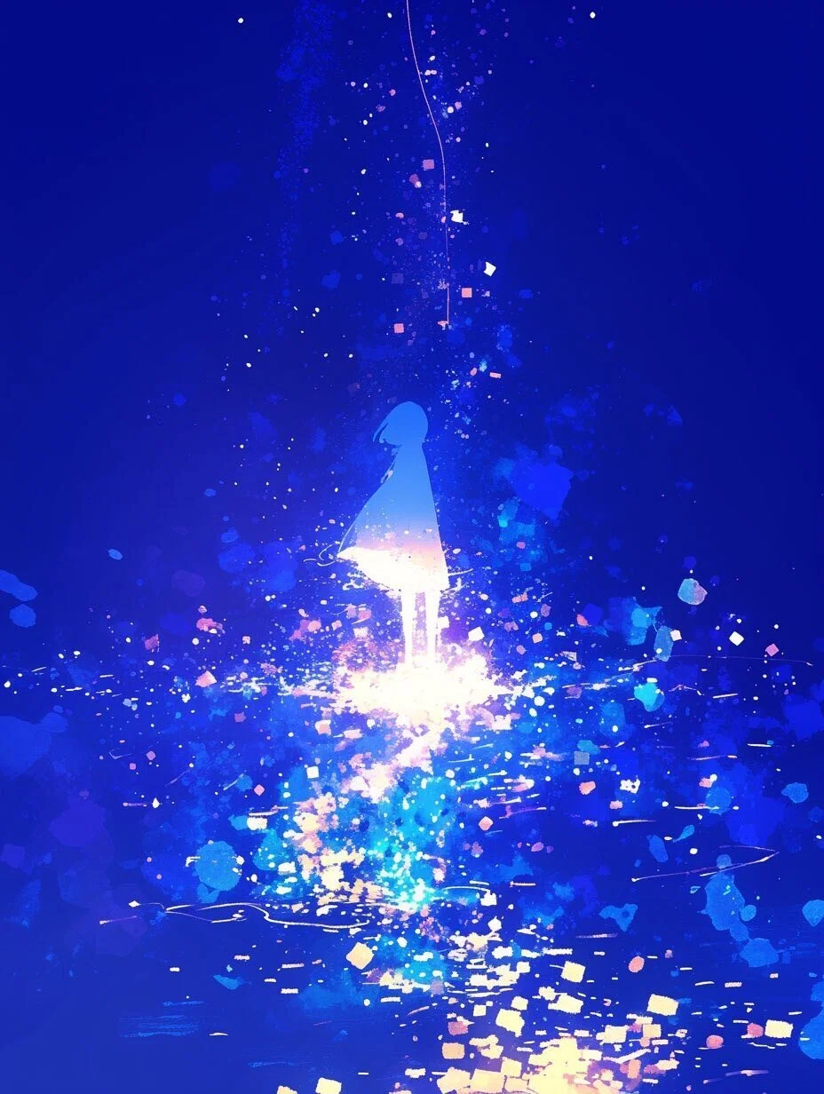 『光片-ヒカリノカケラ-』 月光藍の涙が照らす #わたしの帰りたい場所 <a target=