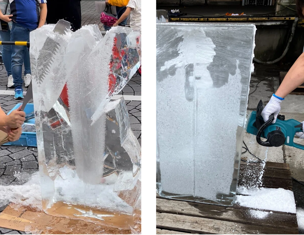 彫刻刀だけじゃない！氷彫刻のツールとテクニックとは？｜小野田の超純