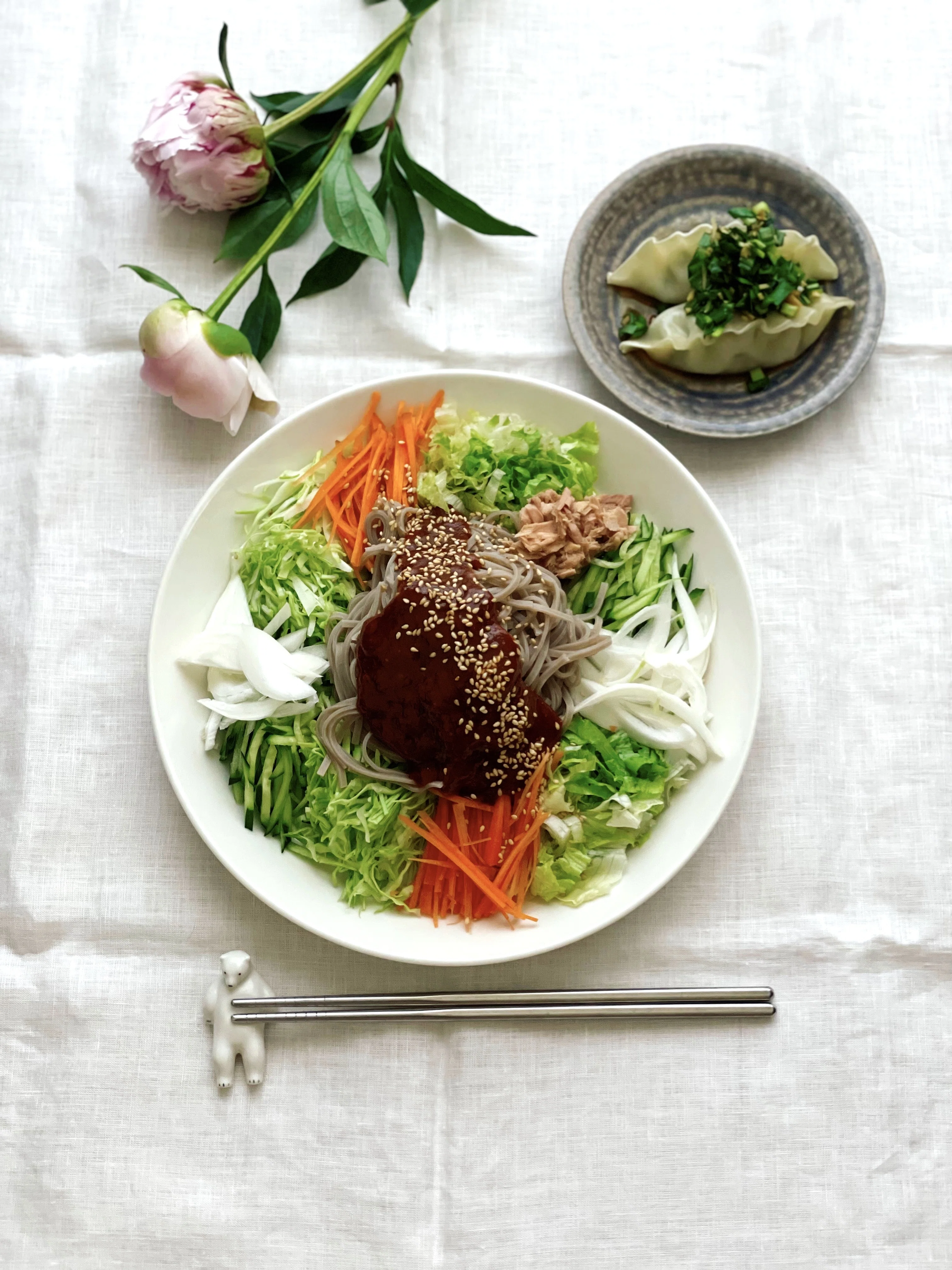 十割そばでつくる、韓国和え麵｜〝チェンバンマッククス〟～しんどい暑