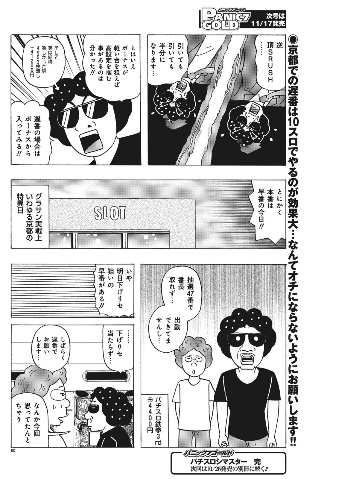 パチスロシマスター/グラサン師匠/押忍！サラリーマン番長（パニック7