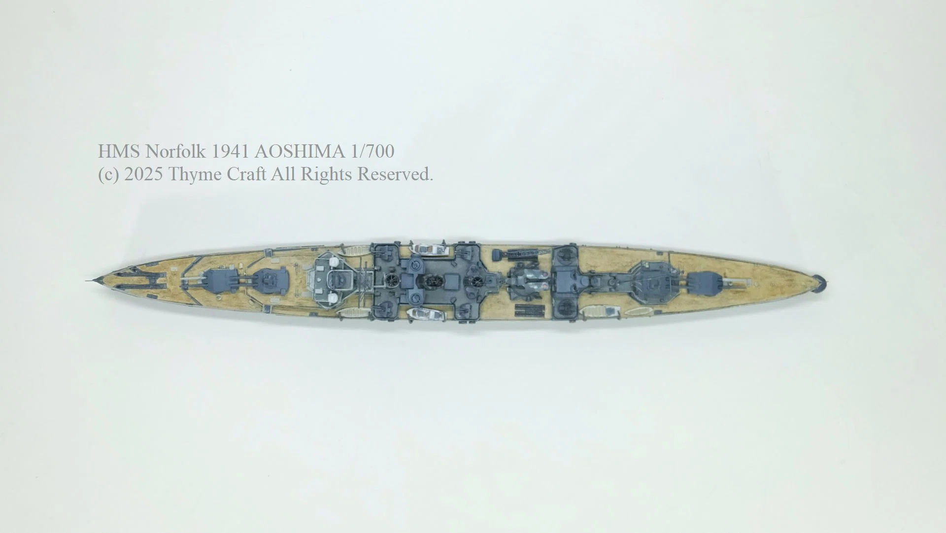 HMS Norfolk 1941 英国海軍ノーフォーク 1941 (AOSHIMA 1/700