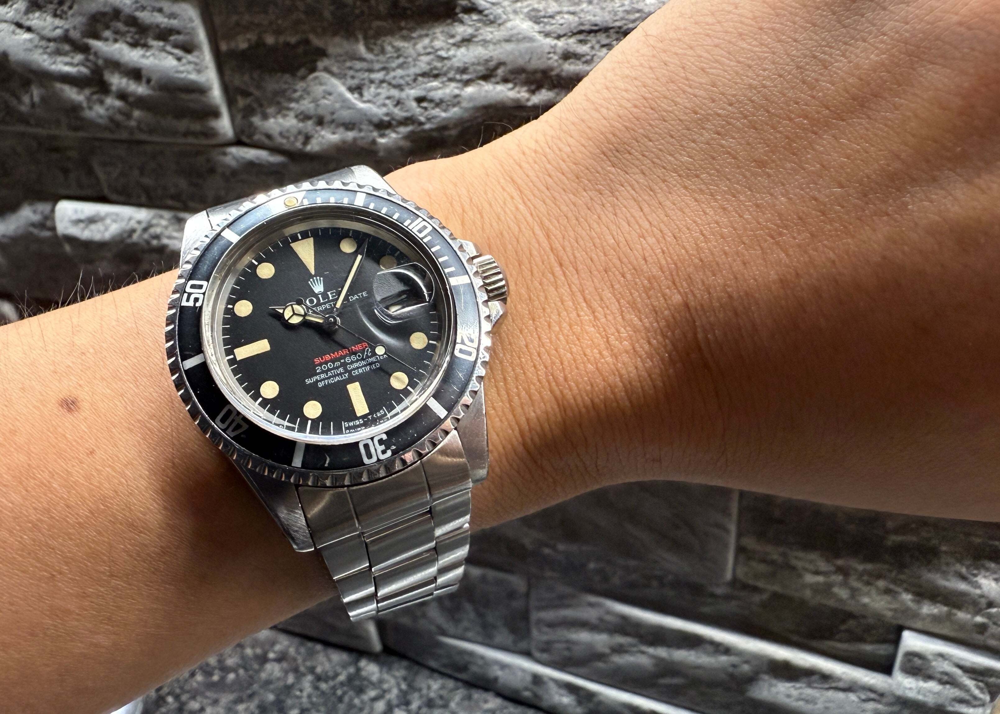 オーダー確認 初期赤サブマリーナー 1680 MK2/メーターファースト 69-70年｜金子 剛