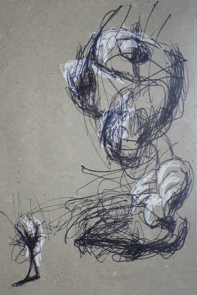 龍　絵画　イラスト　ドローイング 龍を描く(スケッチ)｜聰 版画・創作日記・作業記録・スケッチ