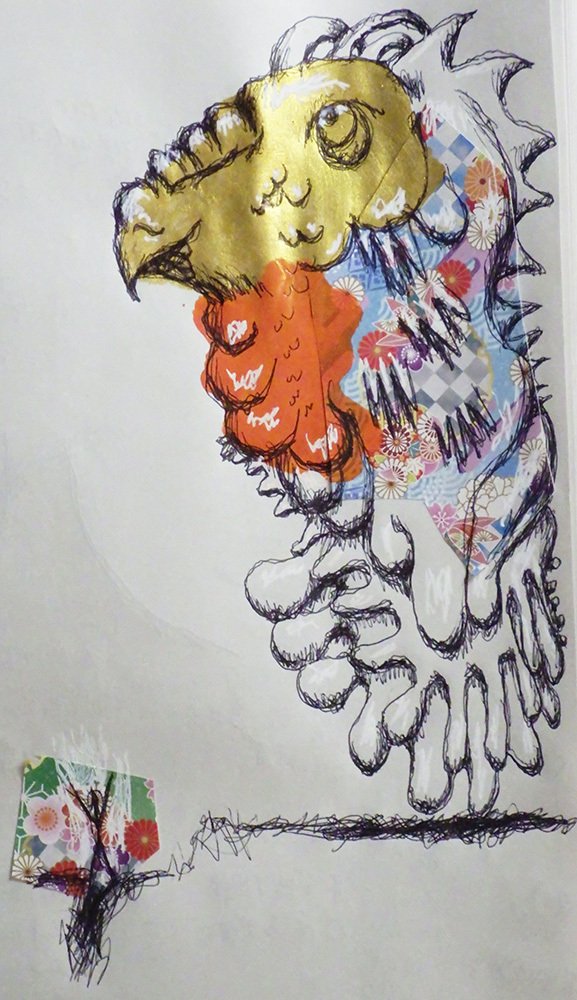 龍　絵画　イラスト　ドローイング 龍を描く(スケッチ)｜聰 版画・創作日記・作業記録・スケッチ