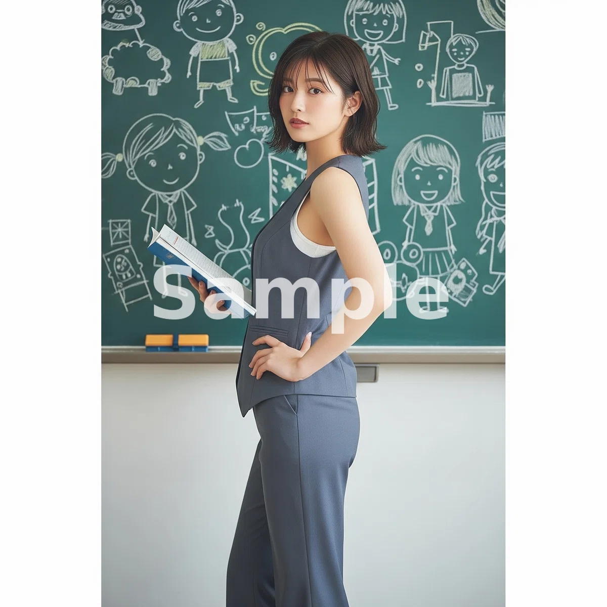 女性教師 AI画像生成<プロンプト>09