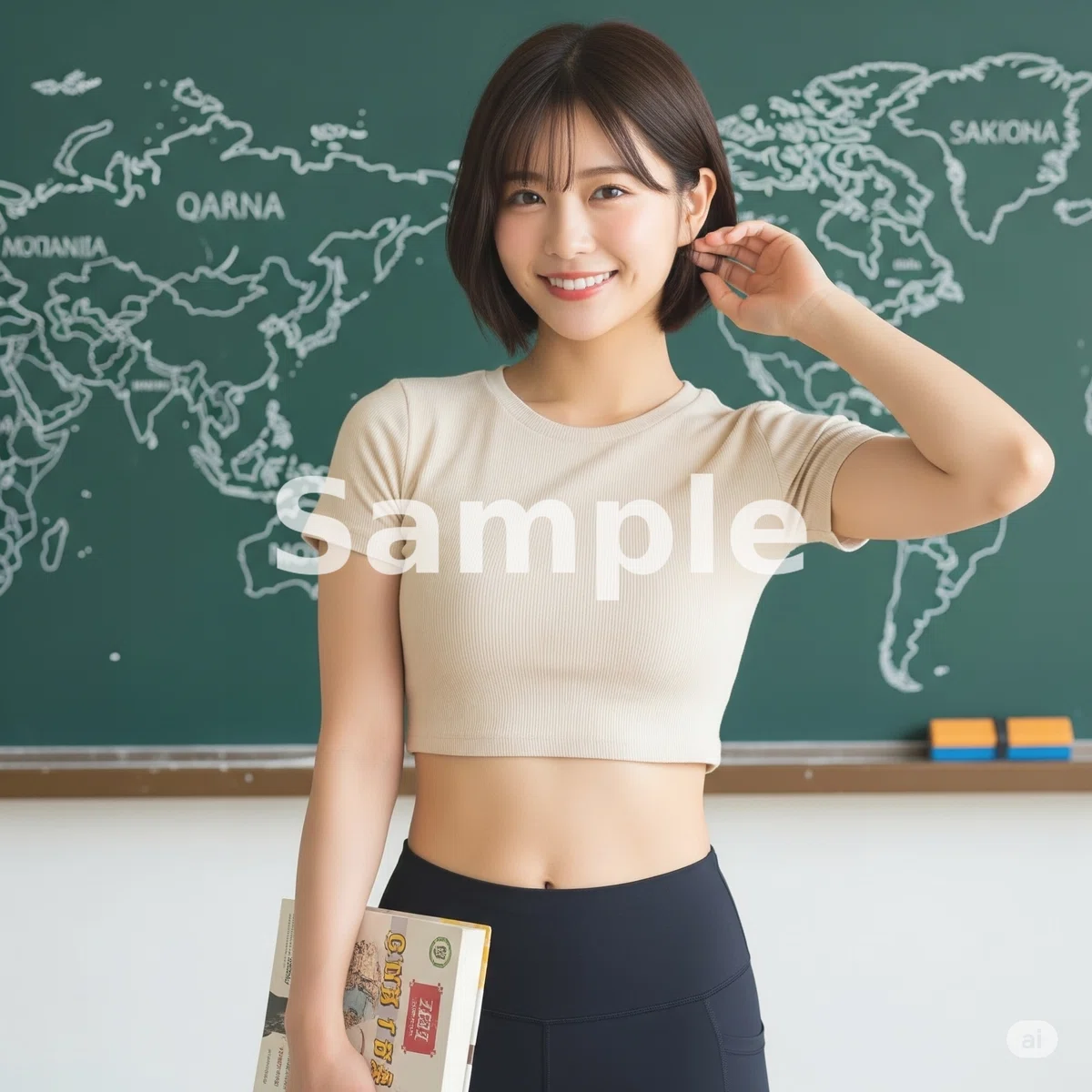 女性教師 AI画像生成<プロンプト>05