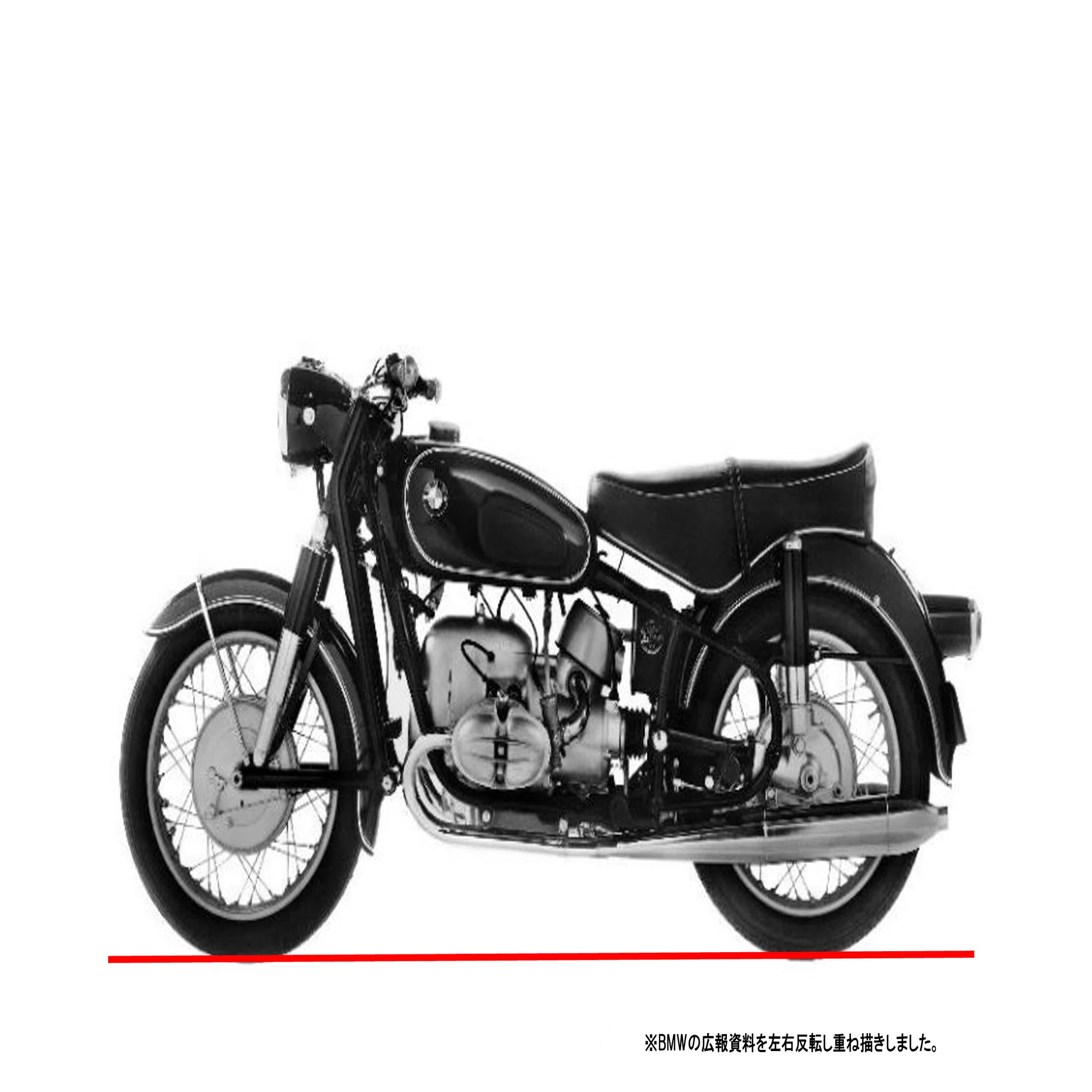 BMW R69S(1960)のサスペンション［モーターサイクルの運動学講座・その 