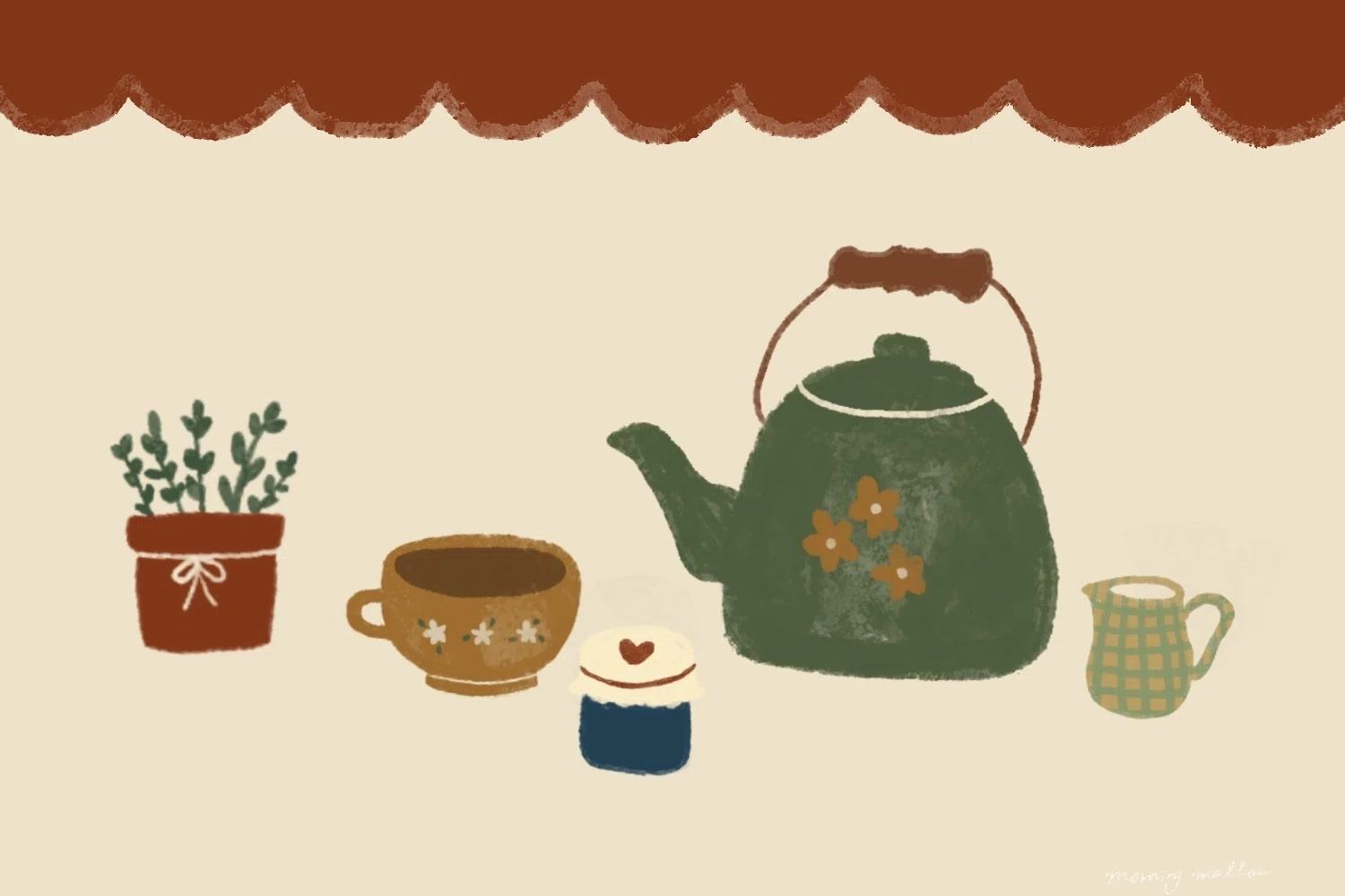絵本に出てきそうな ”花のケトル” が我が家のキッチンにやってくるまで
