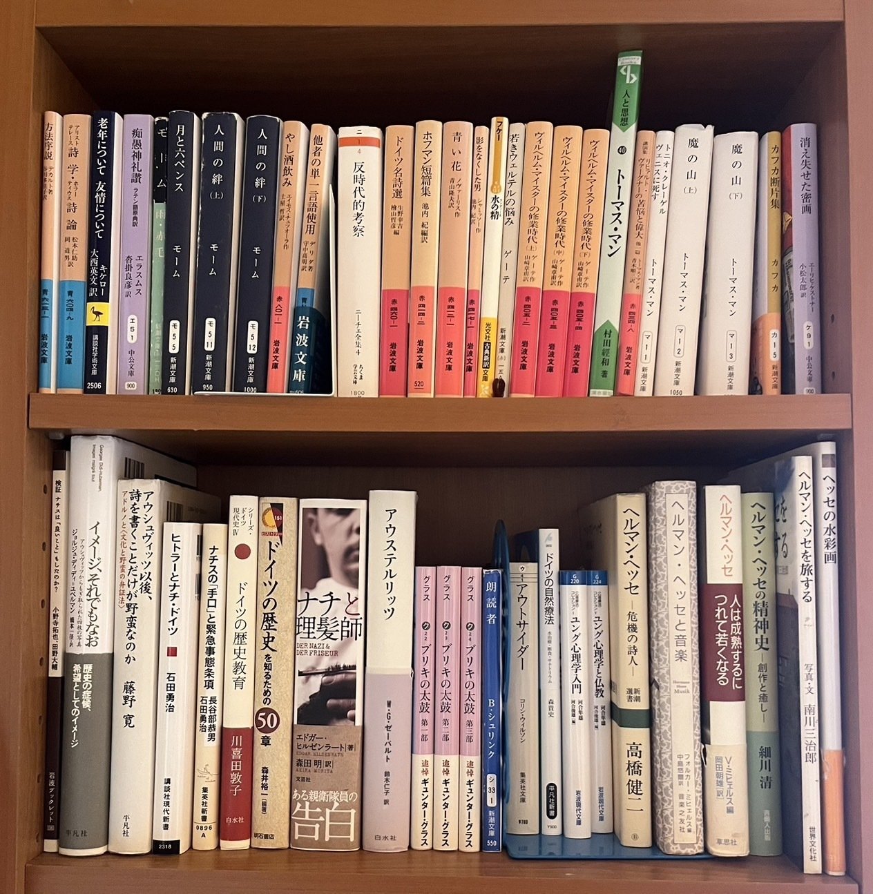 世界文学全集の本棚　大丸 木製 楔 本棚 大丸 東京店 少年少女世界文学全集 講談社版 レトロ 昭和