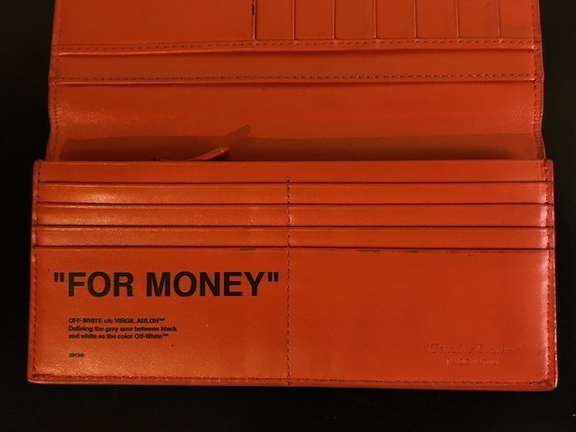ver.32 【OFF-WHITE オフホワイト】 長財布 オレンジ ヴァージル