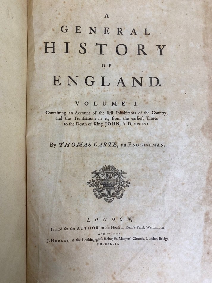 ヒューム『イングランド史』に先行するジャコバイトの好古家カートの