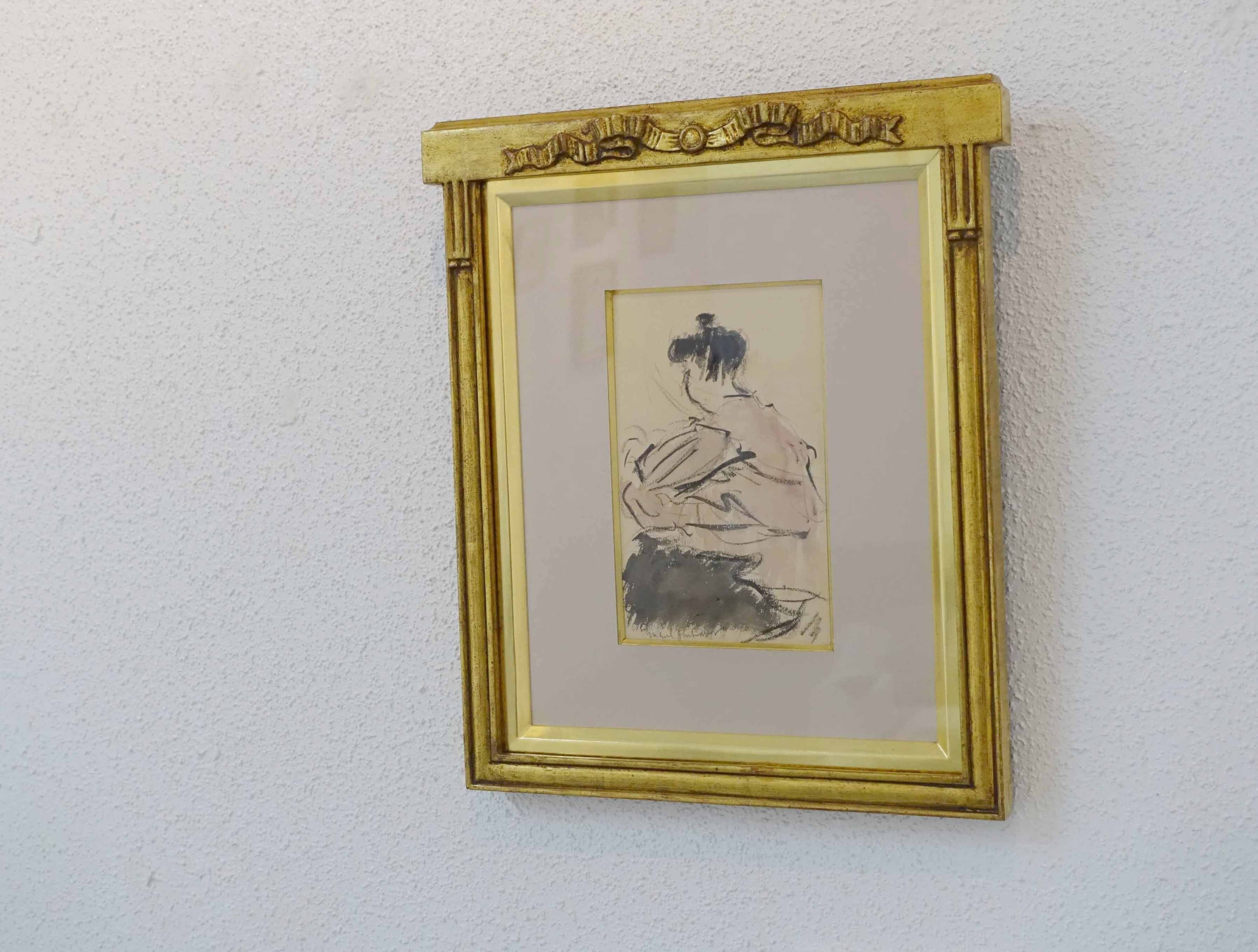 マルセル・ケルヴェラ、「凱旋門からの眺め」、希少画集・額装画 マルセル・ケルヴェラ、「凱旋門からの眺め」、希少画集・額装画