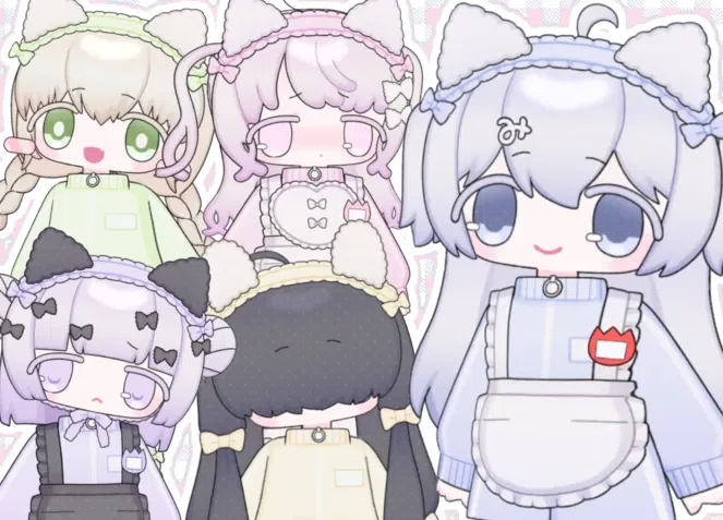 nizima作品ツアー_#メイド服の女の子｜Live2D公式