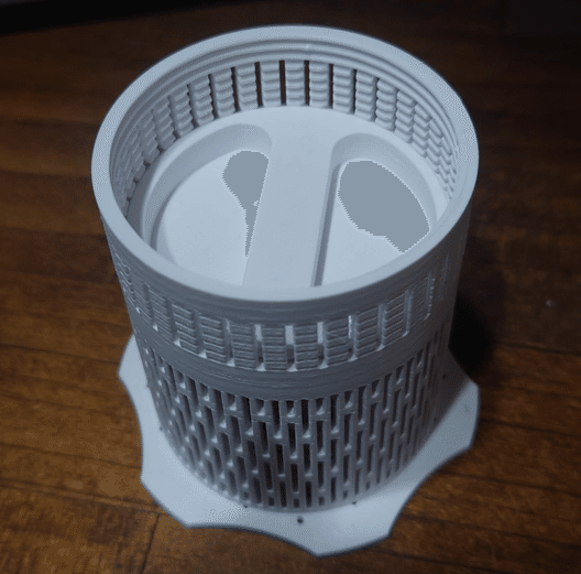 3Dプリンタ]フィラメントスプールに取り付ける乾燥剤ケースを